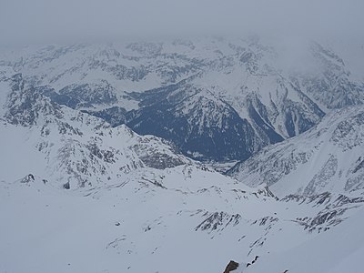 Blick nach Osten auf Casaccia.