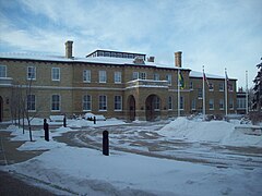 Government House (Regina) front outside on New Year's Day.JPG