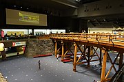 Replica van de brug in het Edo-Tokyomuseum