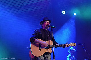 Joaquín Sabina durante un concierto, 2006