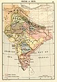 Mapa de India en 1805.