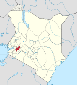Kericon piirikunnan sijainti Keniassa
