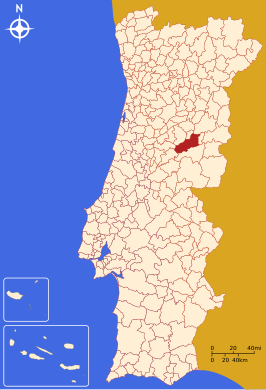 Locatie van Covilhã