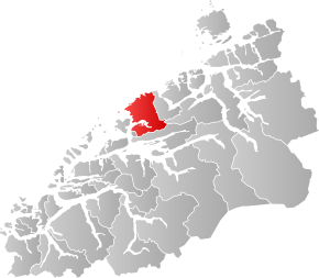 Poziția localității Comuna Fræna