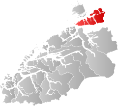 Lage der Kommune in der Provinz Møre og Romsdal