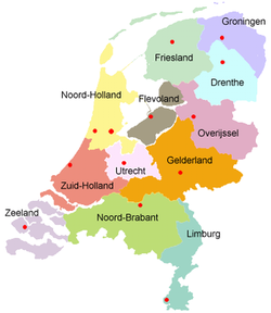 Pregled 12 nizozemskih provincija