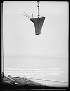 Photo of Concrete Unit, Pier C, Broken by U. S. Lighter Supply on Morning of March 26, 1916, Tug George Kirkham, Unit Number 58 North - DPLA - 63c09f6f69febe1d358d46348ebd3c74.jpg