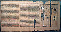 Écriture hiératique du Livre des Morts du roi Pinedjem II, vers 990-969 av. J.-C. (XXIe dynastie) British Museum de Londres.