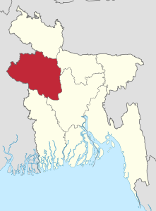 Divisione di Rajshahi – Localizzazione