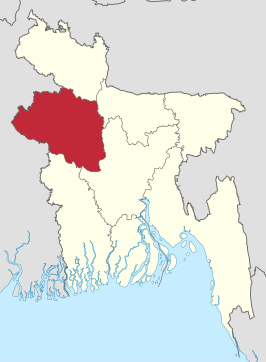 Kaart van Rajshahi