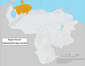 Ubicación de la región en Venezuela