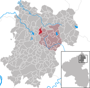 Poziția Rotenhain pe harta districtului Westerwaldkreis