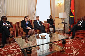 Secretary Kerry, Assistant Secretary Thomas-Greenfield Meet Angolan President dos Santos in Luanda (14110093512).jpg