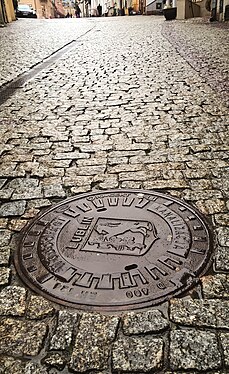 Sewage manhole; Lublin, Poland