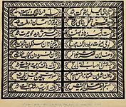 Farsi inscription at Tipu Sultan's Palace by Benjamin Lewis Rice[8]