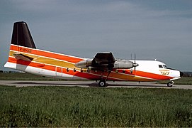 Fokker F27 de la TAT en 1983 aux couleurs d'Air Alsace