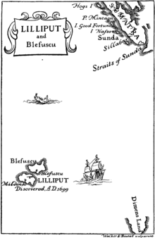 Mapa de Lilliput y Blefuscu