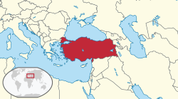 Location of Turkiya