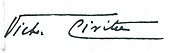 signature de Victor Civita