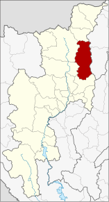 Amplasarea districtului în provincia Chiang Mai