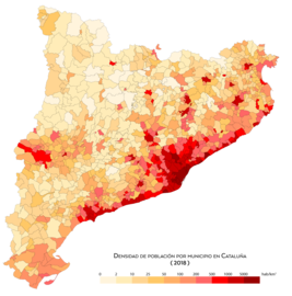 Densidad de población (2018)