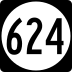 State Route 624 marker