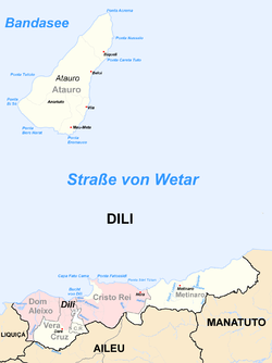 Location of Dili