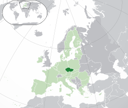 Repubblica Ceca - Cechia - Localizzazione