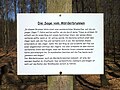 Informationstafel mit der Sage vom Mörderbrunnen