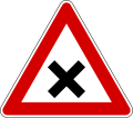 Crossroads with right-of-way from the right (formerly used )