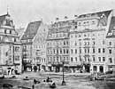 Jöchers Haus um 1860 mit Kochs Hof und Alter Waage