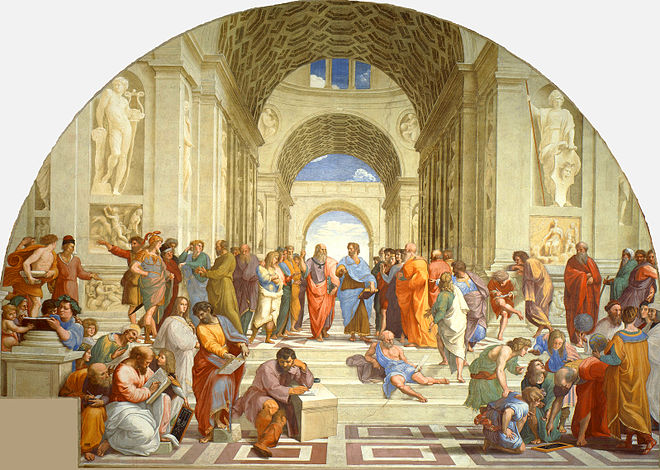 L'École d'Athènes, par Raphaël (1509).