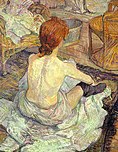 Rouge - La toilette, Toulouse-Lautrec