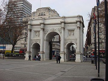 Marble Arch, point d'arrivée de la marche