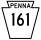 Pennsylvania Route 161 marker