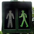 Luz verde peatonal