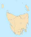 Map of Tasmanian electoral divisions