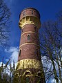 Fyrliknende vanntårn i Oldenburg i Tyskland.