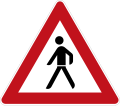 Zeichen 133-10 Fußgänger (Aufstellung rechts)