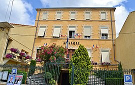 The town hall in Saint-Marcel-sur-Aude