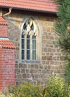 Flamboyantfenster der Bartolomäuskirche in Balge an der Mittelweser