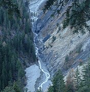 Le ravin du torrent de Bragousse, affluent du Boscodon (Hautes-Alpes)