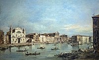   Il Canal Grande con Santa Lucia e Santa Maria di Nazareth