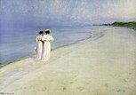 Zomeravond aan het Zuidstrand van Skagen, Krøyer