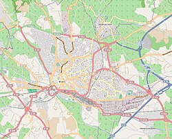 Carte de la ville de Béziers.