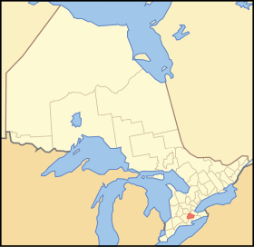 布蘭特縣在安大略省的位置