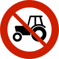 No tractors, or motor vehicles slower than 40 km/h[N 2]