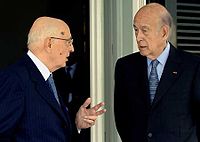 Napolitano e Valery Giscard d'Estaing, 2006