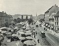 Le Naschmarkt à Vienne vers 1898.