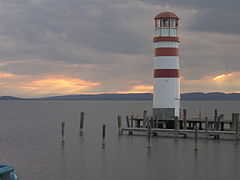 Lago Neusiedl na chaira panónica